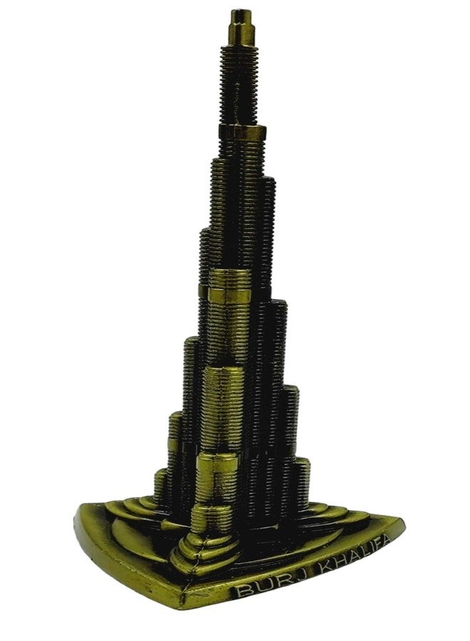 ART FLAUNTS Burj Khalifa Showpiece Metal Decorative Souvenir Sculpture for Home Decor, Tabletop, Offices - Image 1